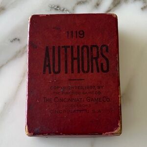 Antique 1897 Game of Authors